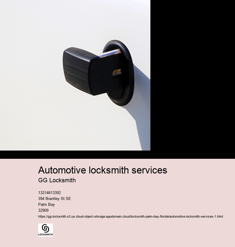 Automotive locksmith services