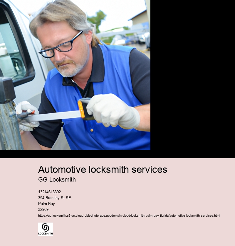 Automotive locksmith services