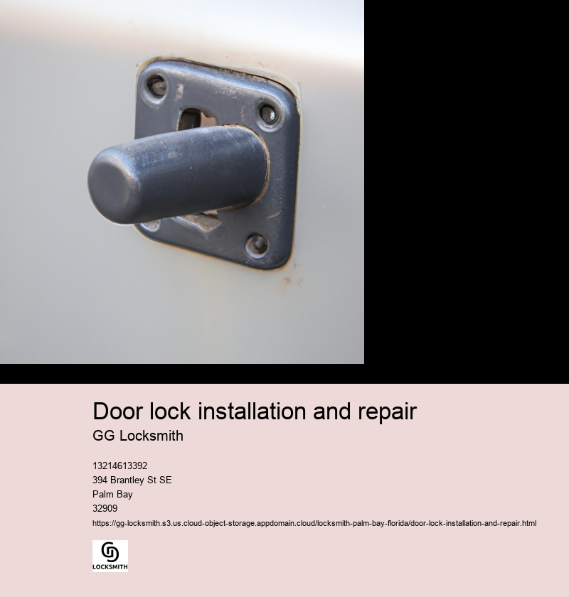 Door lock installation and repair