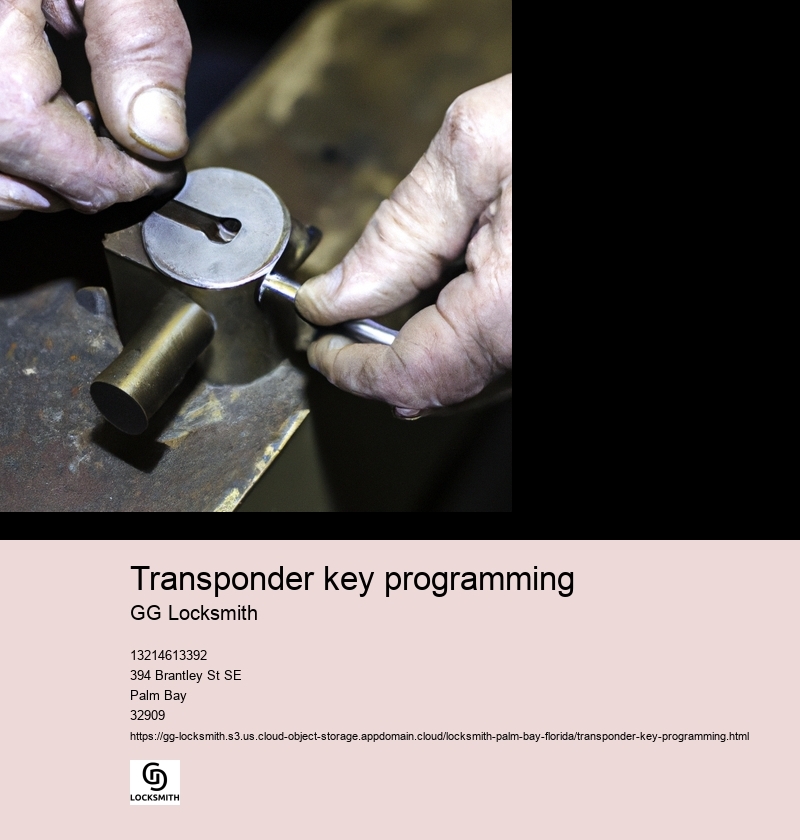 Transponder key programming